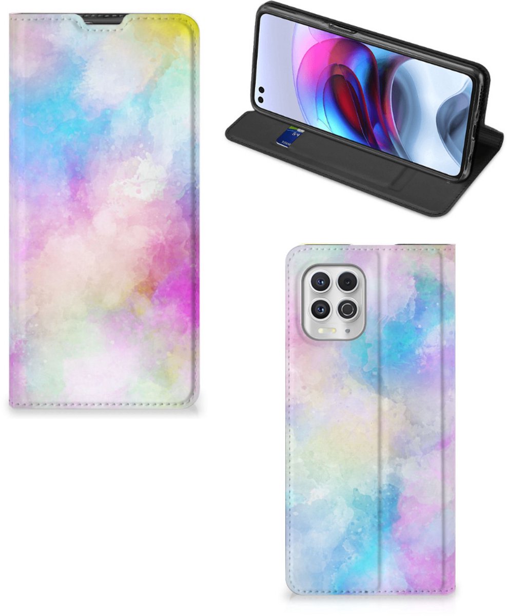 Bookcase Motorola Moto G100 Watercolor Light