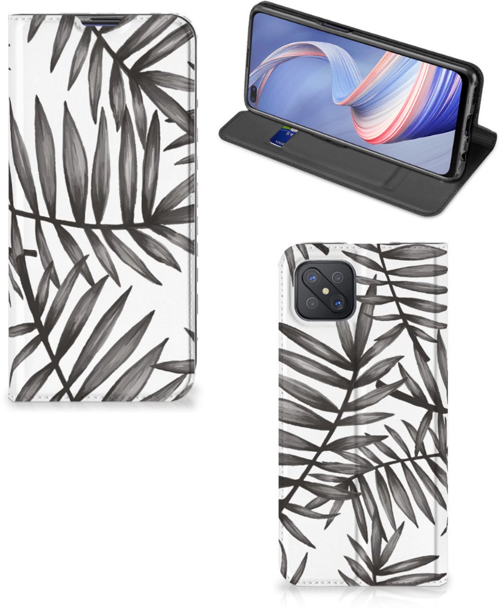OPPO Reno4 Z 5G Smart Cover Leaves Grey