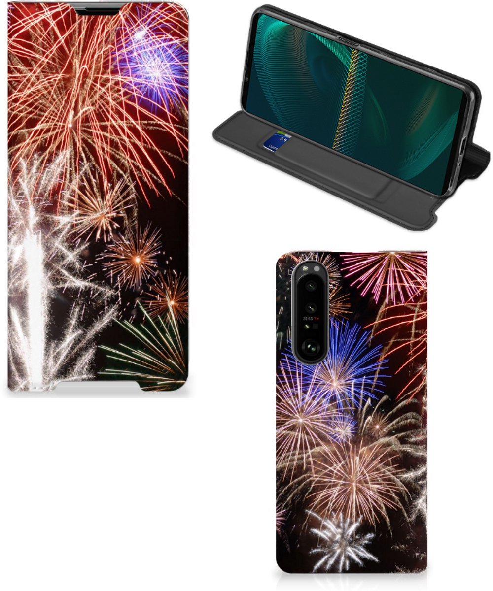 Sony Xperia 5 III Hippe Standcase Vuurwerk