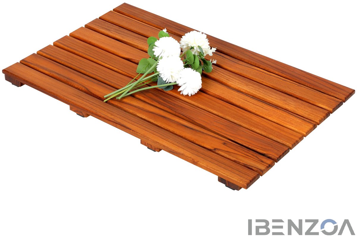Badkamermat - Teak - 43.2x66 cm - Hout