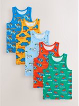 Next - Jongens - Set van 5 katoenen hemdjes - Blauw