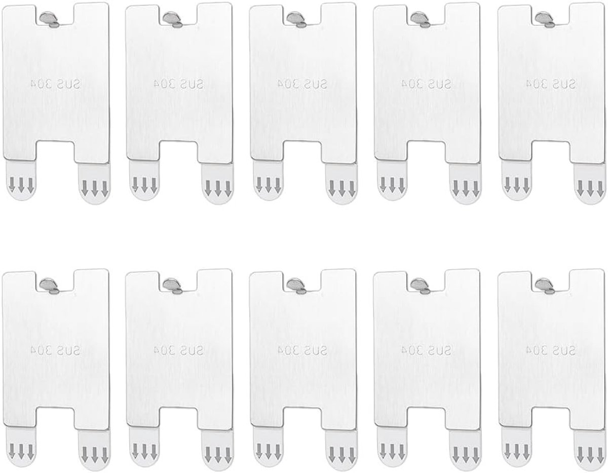 Set van 10 Zelfklevende Foto Hangers voor Beschadigde Muren, Schadevrije Wanddecoratie en Fotolijsten zonder Spijkers voor Thuisgebruik