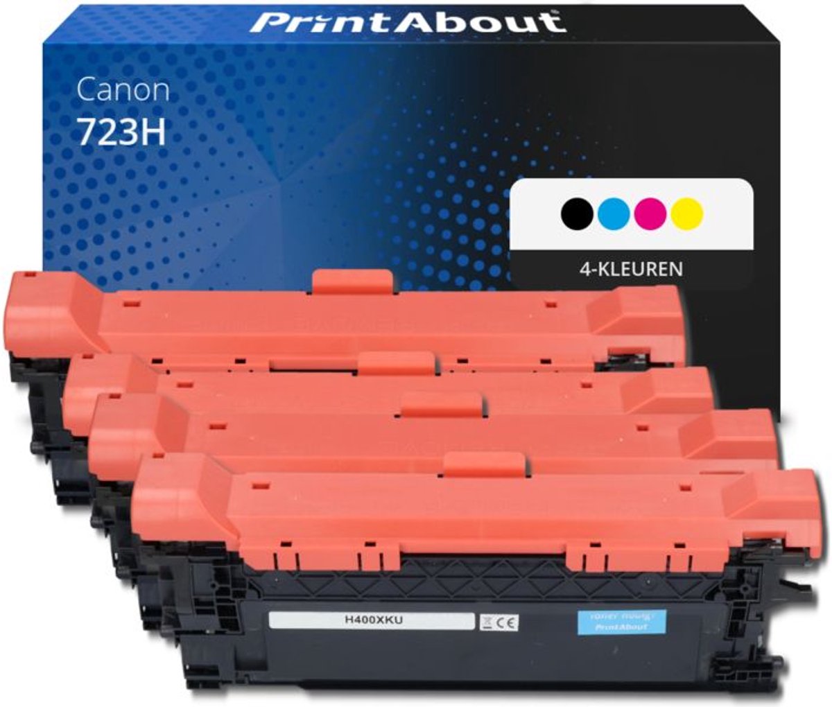 PrintAbout - Alternatief voor de Canon 723H BK / 4 Kleuren