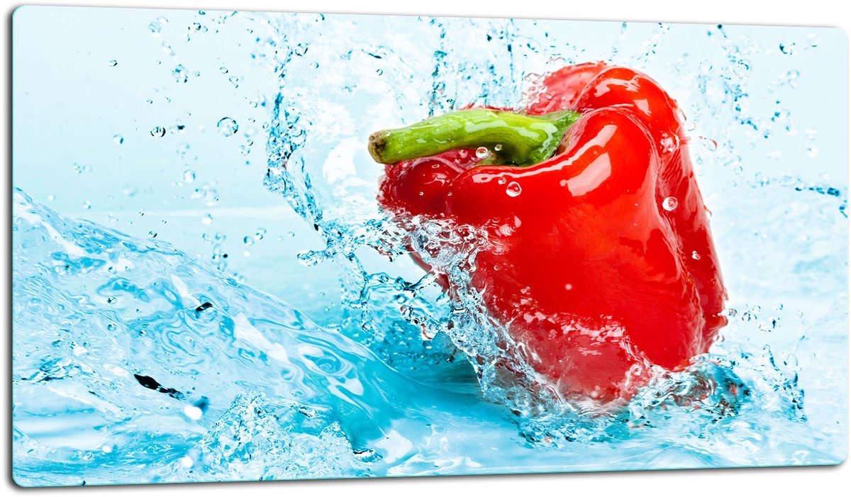 TMK ArtDeko - Snijplank - Glas - 52x30cm - Paprika Motief