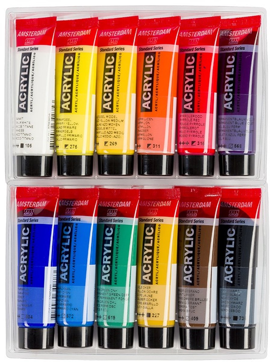 Amsterdam Standard Series acrylverf algemene selectie set | 12 × 20 ml — afbeelding 11