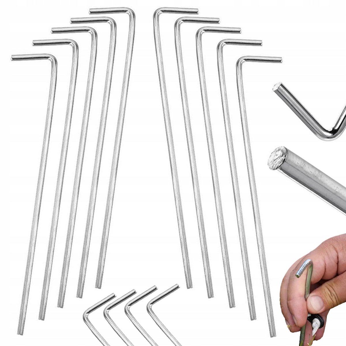 Hangzhou A Link Star Technology - Tentspanner - Stalen Haringen - 24cm - Set van 10