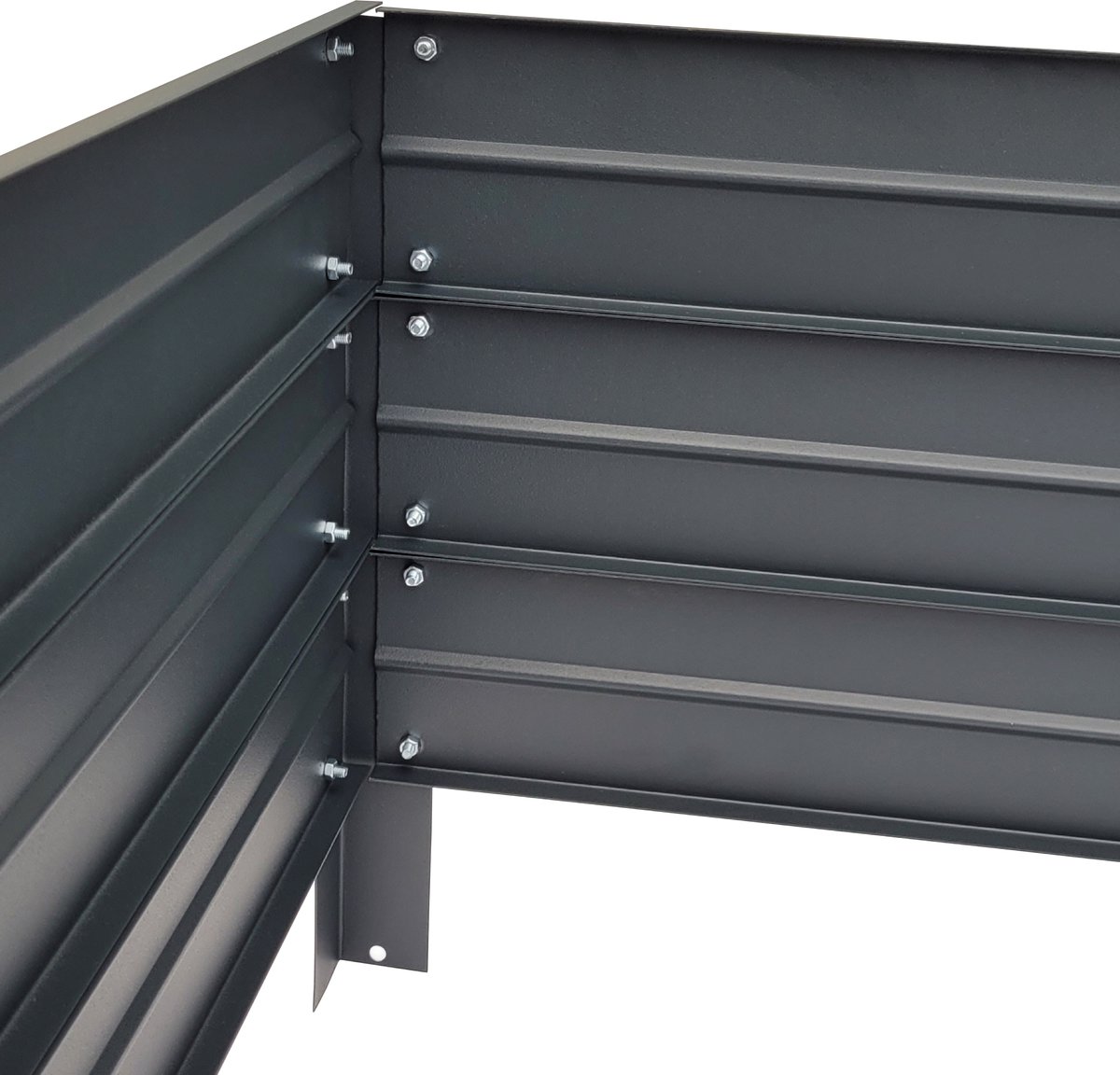 Verhoogde Plantenbak KLASIKA GARDEN - Tuinbed - Groentetuin - Antraciet RAL7016 - Duurzaam en Eenvoudig te Monteren - Hoogwaardige Materialen