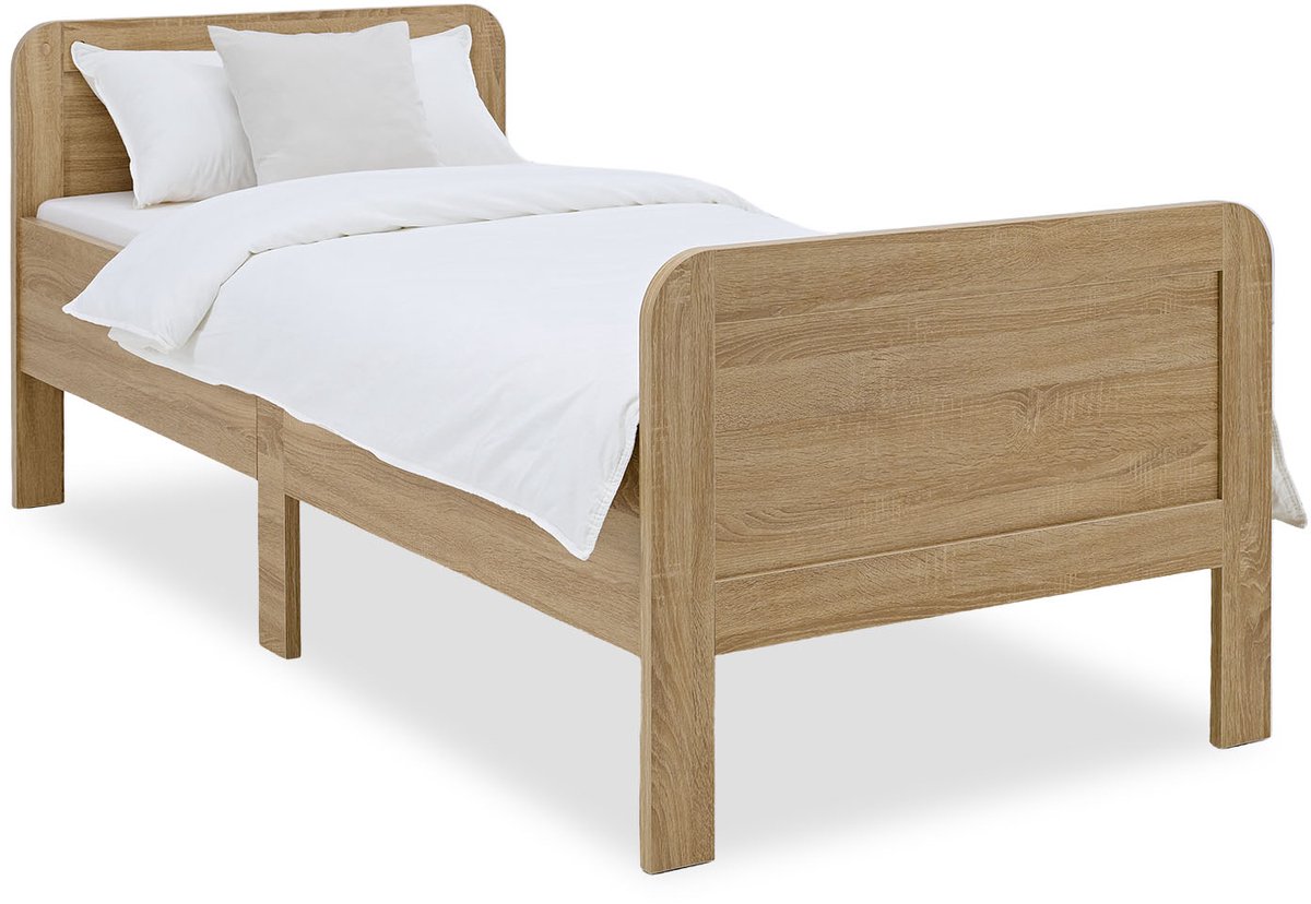 Homestyle4u seniorenbed 100x200 hout extra hoog