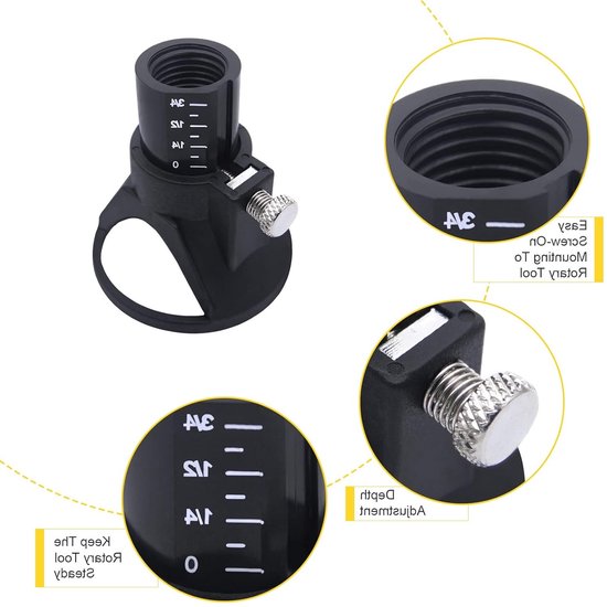 Multifunctionele Snijgids voor Dremel Gereedschap - Precisie Snijden, Router, Boor - 11-delige Set voor Nauwkeurige Bewerking — afbeelding 2