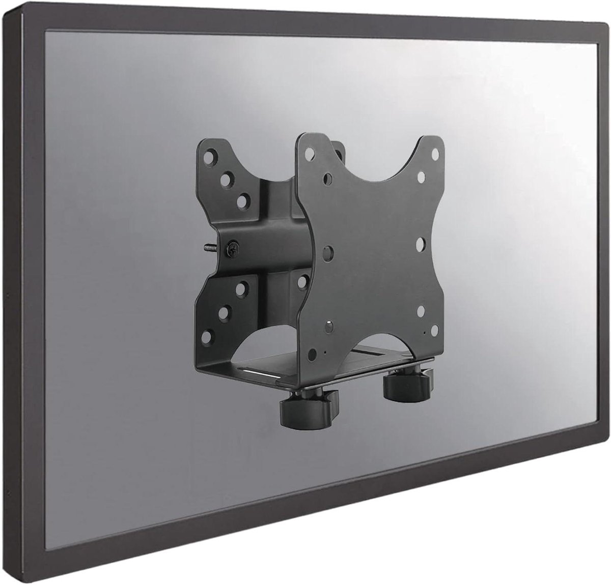 Thin Client Houder - Mini PC Mount - Bureau Opruimen - VESA Montage - 100x100 mm - Zwart