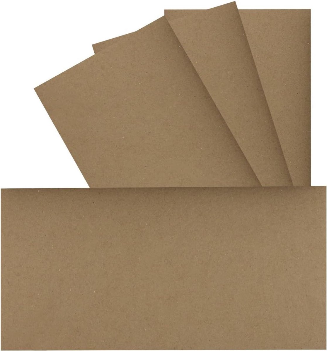 Enkele Kaarten - Wenskaarten Uitnodigingen - Kaarten Maken - Zandbruin Gekleurd - DIN Lang 99x210mm - Zandbruin