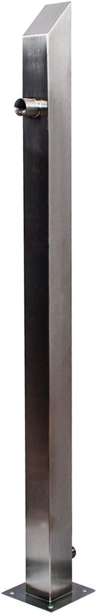 Waterkolom Tuin - Tappunt Buiten - Buiten Water Tappen - Roestvrij Staal V2A - 850 mm - Zilver