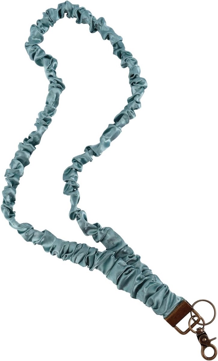 Verstelbare en Rekbare Lanyard met Scrunchie, Sleutelhanger voor ID-Badges en Sleutels, Ideaal voor Vrouwen, Onderwijzers en Verpleegkundigen