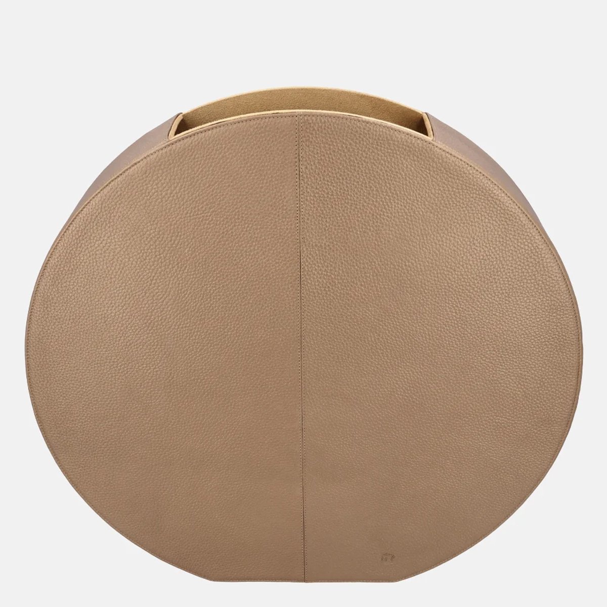 Chamada leren vaas effen large koper