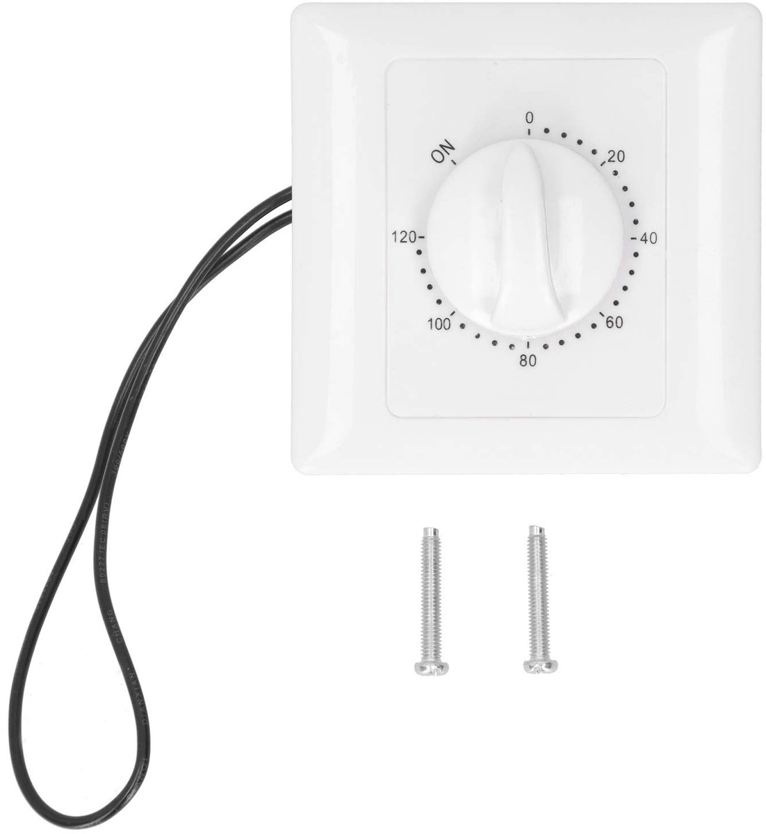 Vt products - Mechanische schakelaar - 120-minuten wandklokschakelaar - Duurzaam en slijtvast - Voor verlichting en badkamer - Eenvoudig instelbaar -