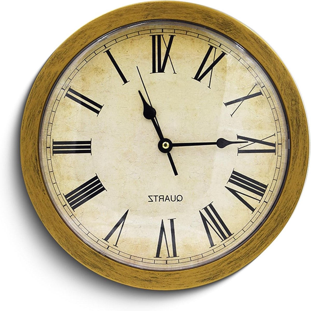Verborgen Klok met Geheime Compartment, 10 Inch Wandklok voor Waardevolle Spullen, Vintage Design met Ruimte voor Opslag en Discretie