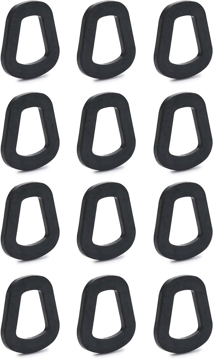 Rubberen Afdichtingen - Jerrycan O-ringen - Lekvrije Opslag - Hoge Kwaliteit Rubber - 12 stuks - Zwart