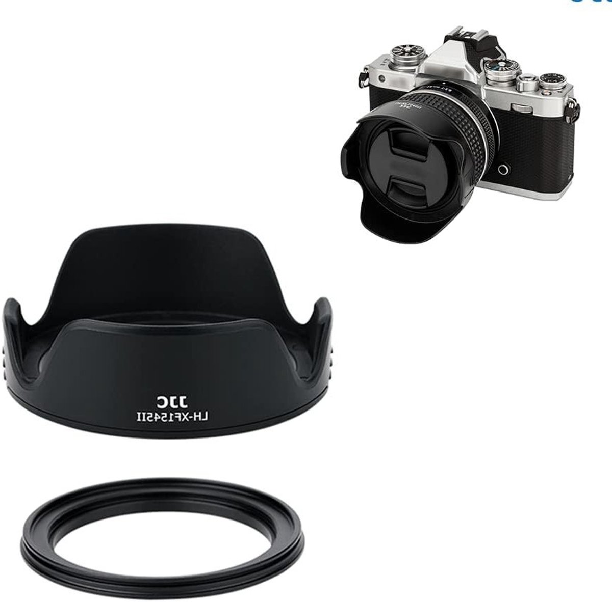 Lenshood met 52mm Adapterring voor Canon, Fujifilm en Nikon Lenzen - Bescherming, Contrast, Fotografie