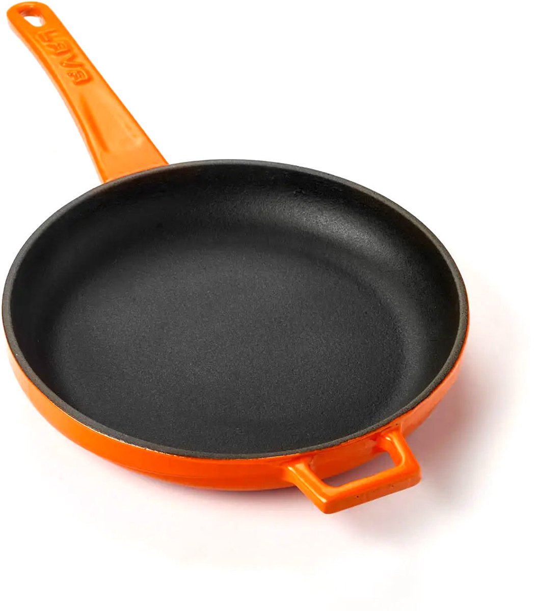 Lava Koekenpan - 20 cm - 0.77 liter - Gietijzer - Oranje