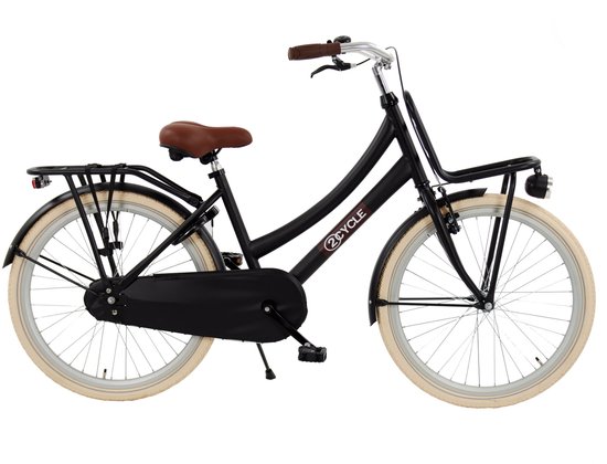 2Cycle Premium Transportfiets kinderfiets 24 inch (8 tot 10 jaar) voor Meisjes Zwart van 2Cycle — afbeelding 2