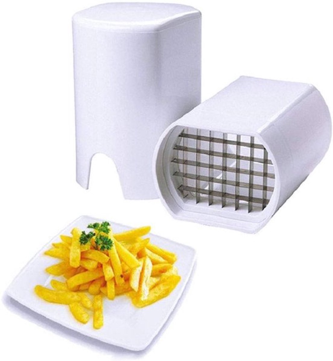 Multifunctionele groentesnijder voor frieten en fruit sticks in de keuken