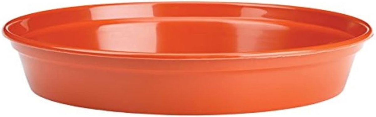 Famanu – Bloempot schotel van 30,5 cm, oranje terracotta, voor optimale drainage en waterretentie, geschikt voor binnen en buiten