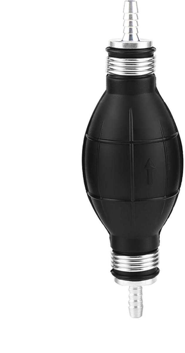 Jhubersproducts - Brandstofpomp Primer - Aluminium - Duurzaam - 6mm - Rubber - Voor Auto en Boot - Geschikt voor Buitenboordmotor
