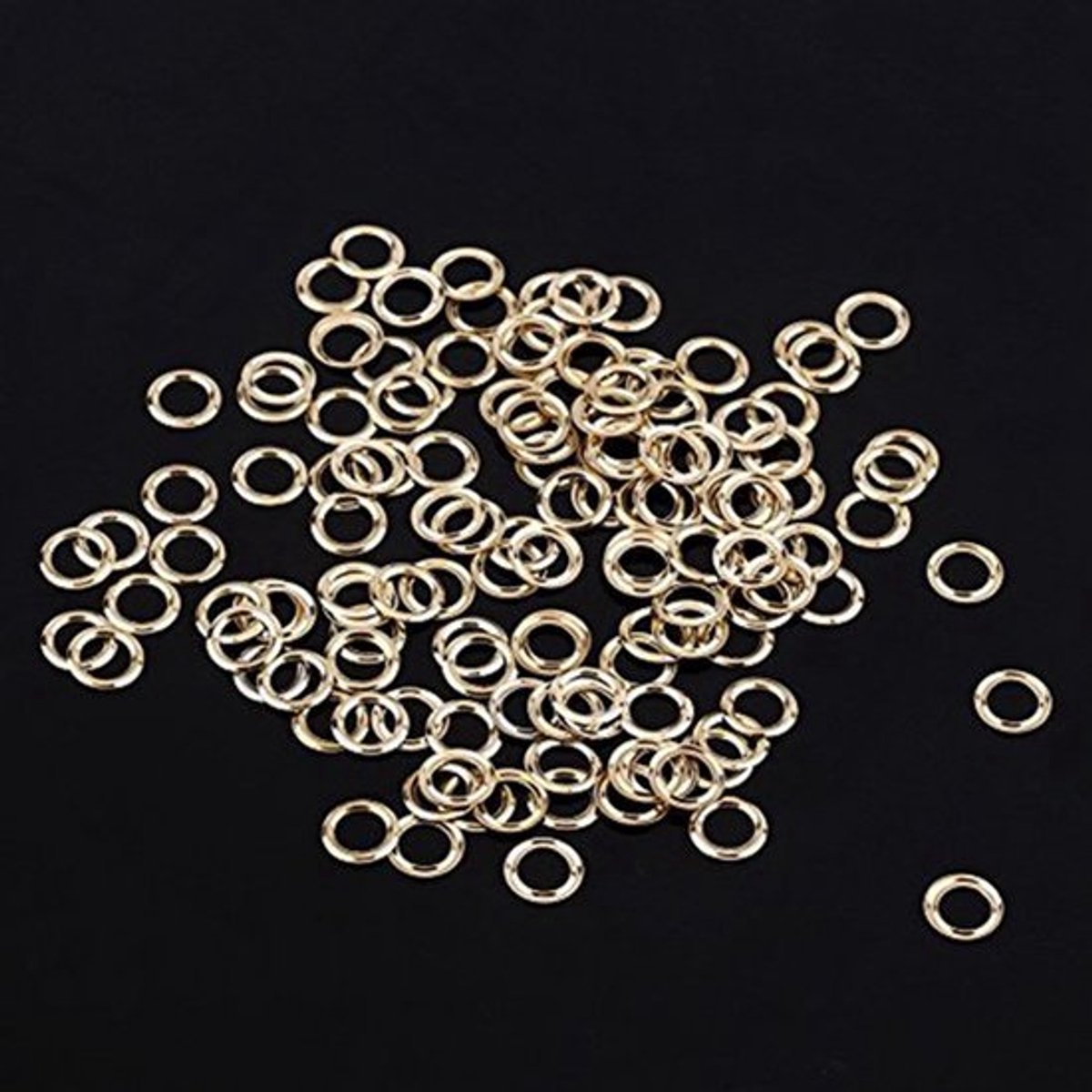 Wal Front Set - 100 Metalen Oogjes - 5mm Gat - Goud