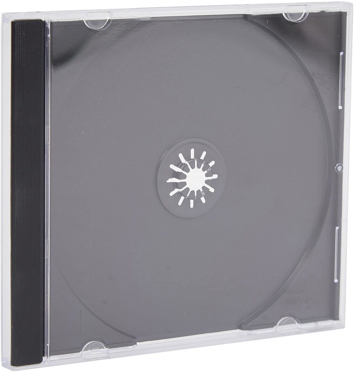 Dailygoods - CD/DVD Jewel Cases - Zwart Tray - 5 x 10.4mm - Ideaal voor Opslag - Bescherming - Veiligheid - Organisatie