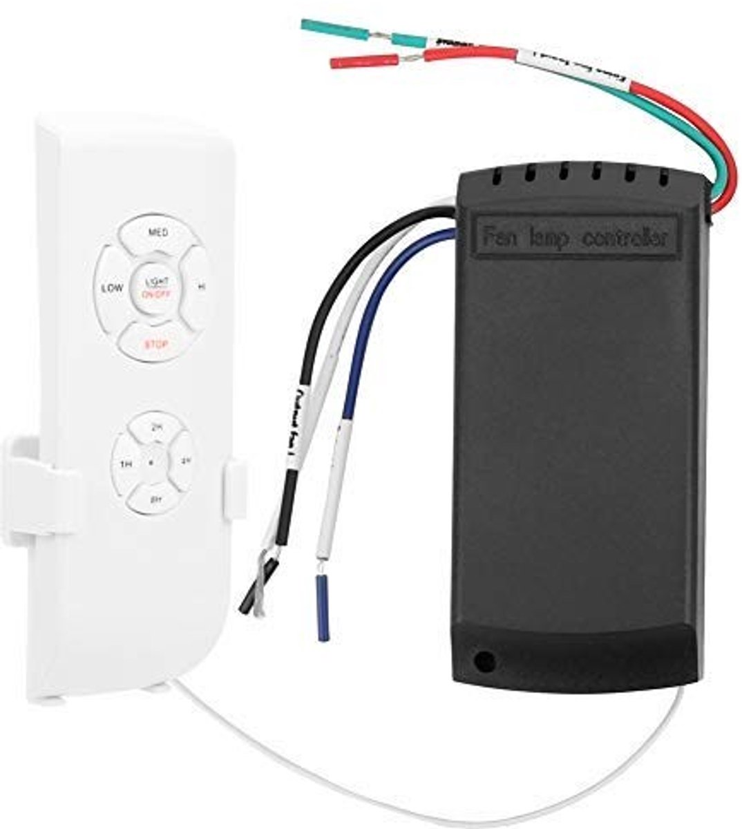 Dailygoods - Draadloze Plafondventilator - Afstandsbediening - Wandmontage - Universeel - Energiezuinig - Geschikt voor elke ruimte