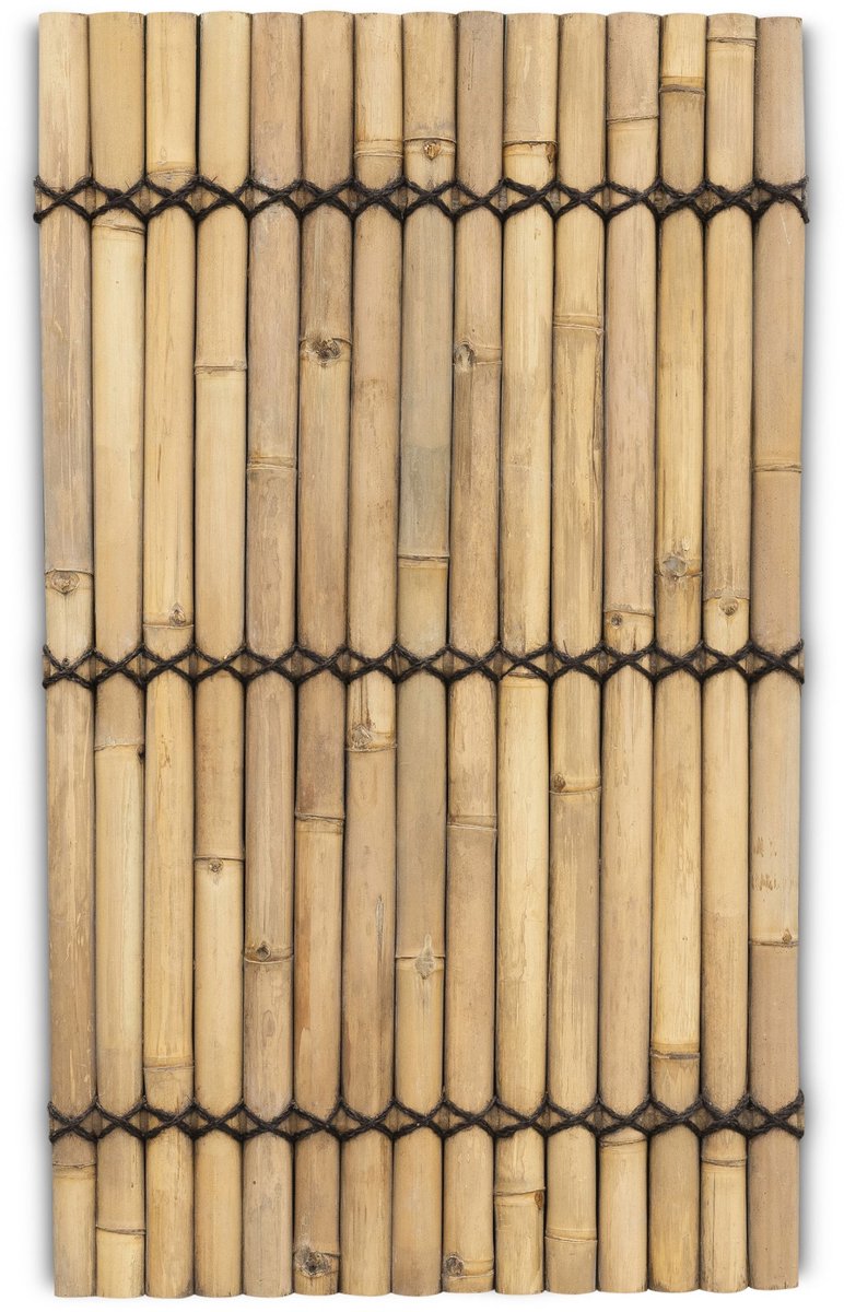 Bamboe schutting halfrond - 90 x 150 cm - Naturel - Eviro Bamboe