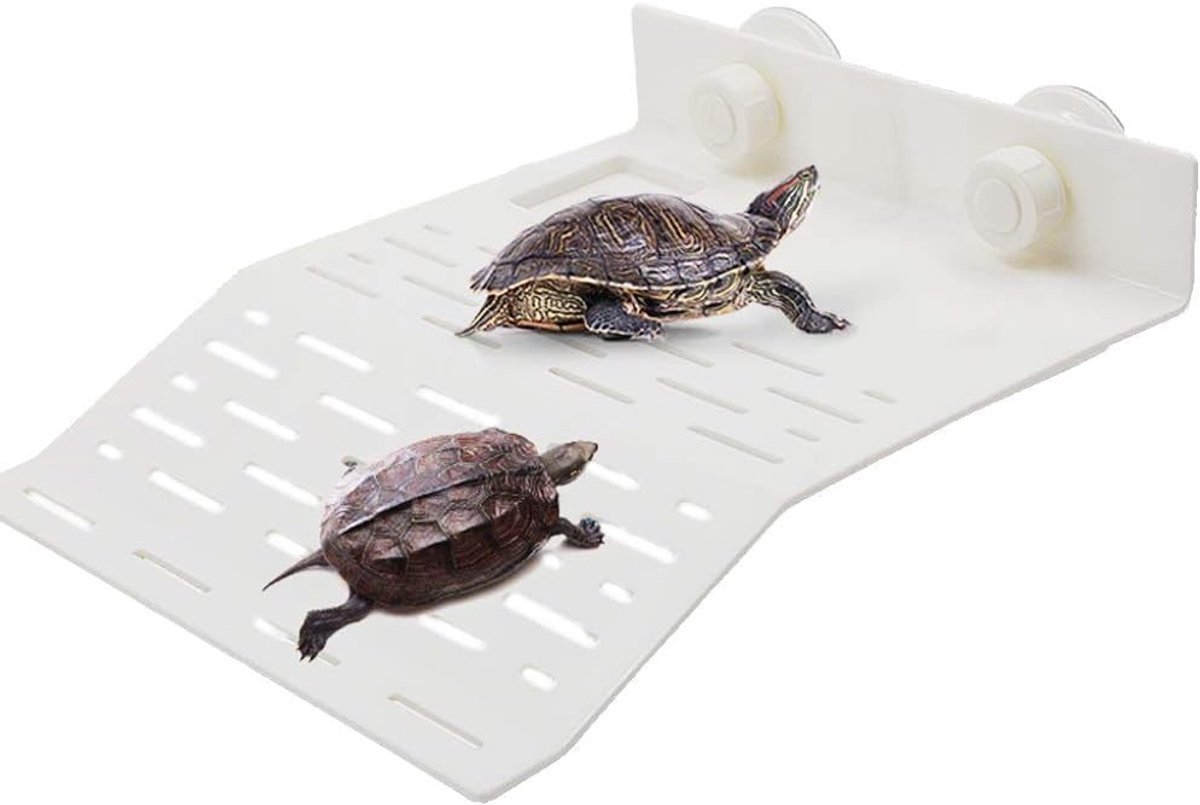 Dailygoods - Schildpadbank - Drijvend koesterplatform - Duurzaam en veilig - Wit - Zonnebadplatform - Geschikt voor waterschildpadden - Aquariumdecora