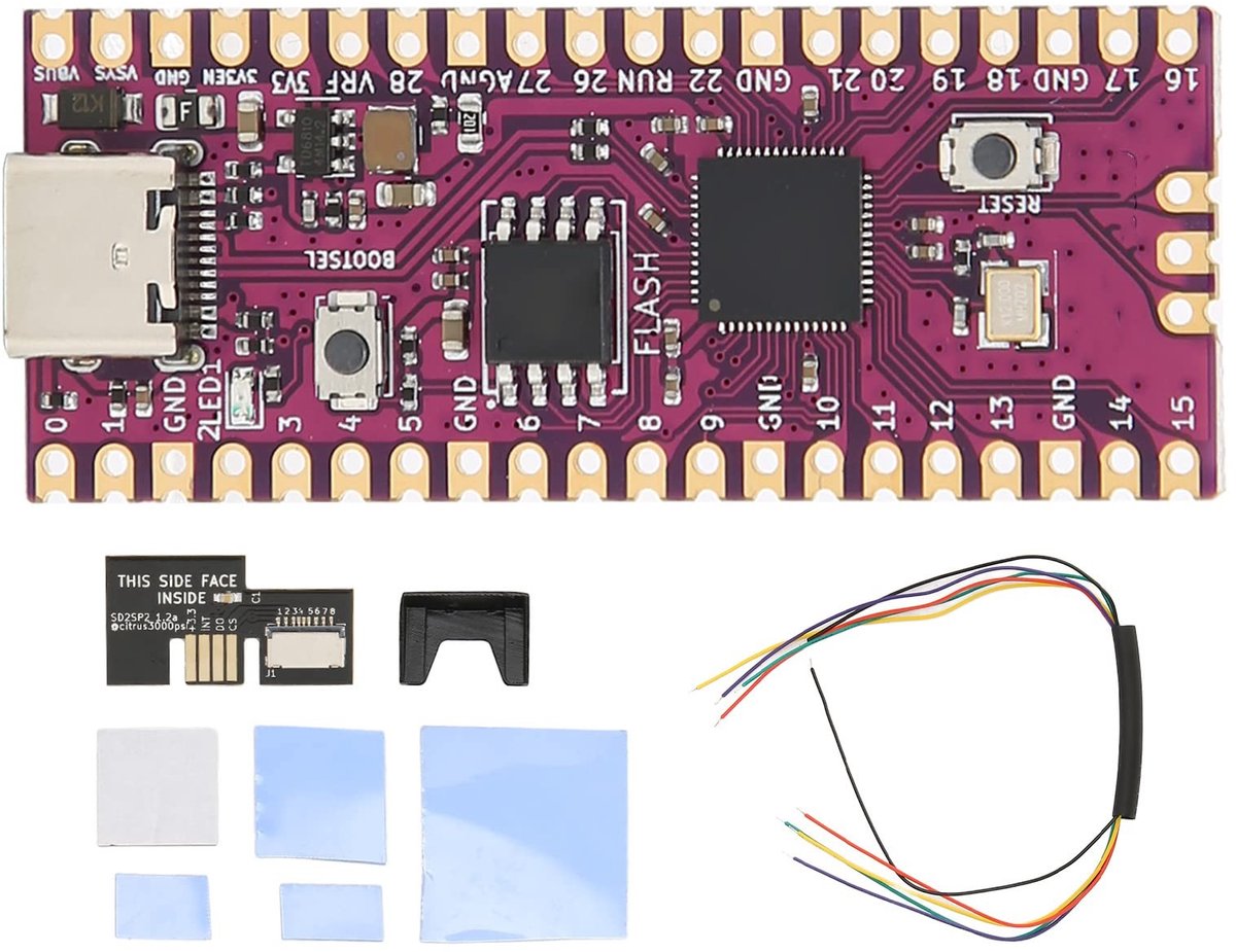ONF3 - Pico Flexibele Microcontrollerkaart - Raspberry Pi - Compact en veelzijdig - Zwart - Dual-core Cortex M0+ - Ideaal voor hobbyisten en...