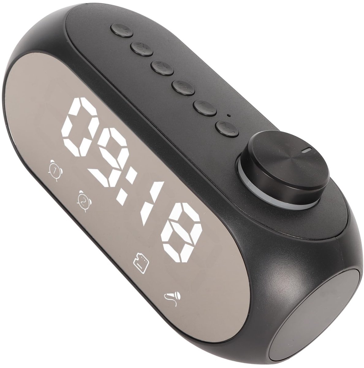 VT Goods - Bluetooth-luidspreker - FM-klokradio - RGB-verlichting - Zwart - Krachtige Bas - Temperatuur-tijdweergave-wekker - Geschikt voor elke ruimt