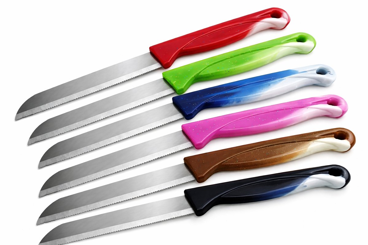 MesserMann Kartelmes - Tomatenmes met Kartel - Aardappelmesje - RVS - 18,5 cm - 24 stuks