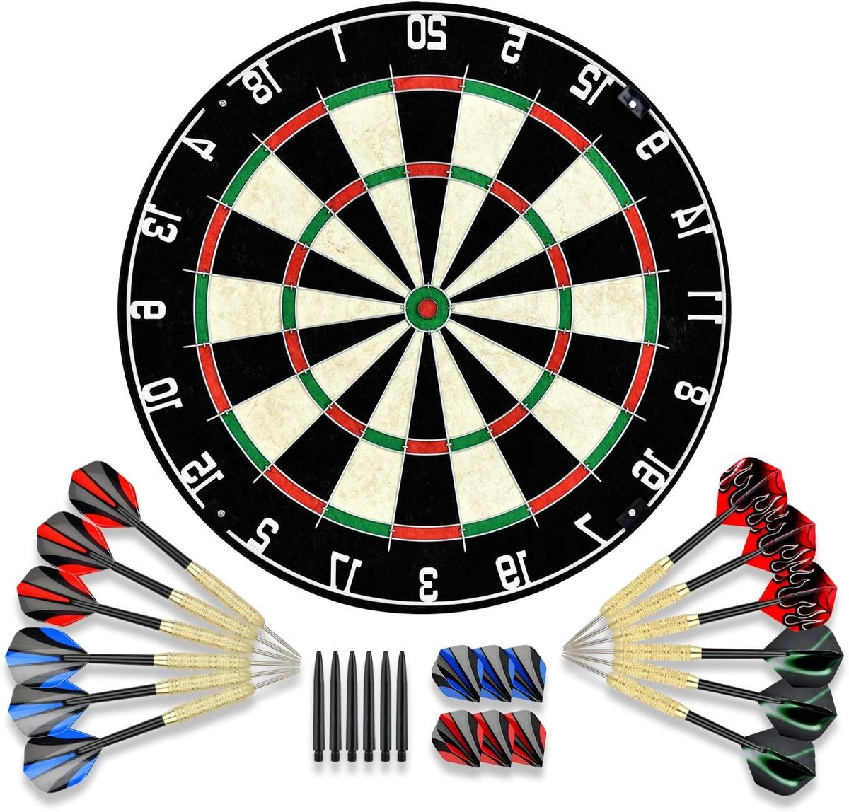 Dartbord Muurbeschermer - Omringende Pad - Beschermt Muren - Nietvrije Bullseye - 45cm Diameter - Meerkleurig