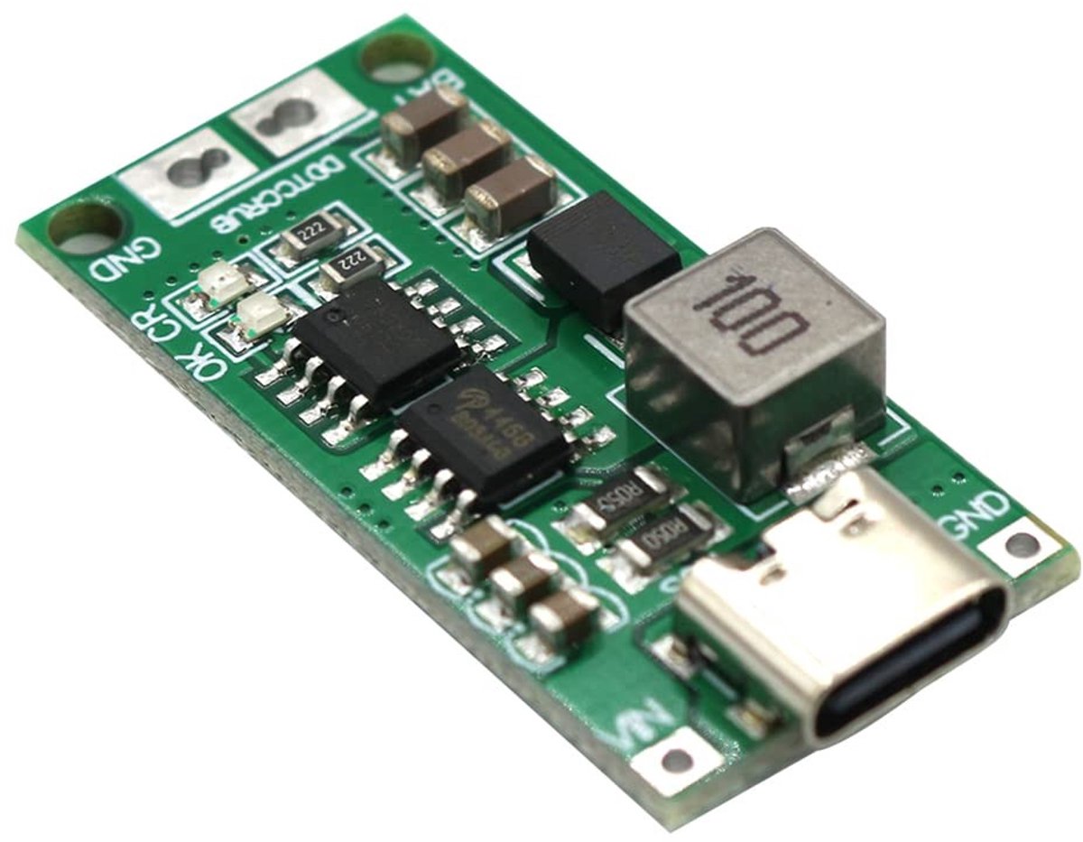 aladdien - Acculader Module - USB2S 3S 4S - Type-C DC 3.7V 5V naar 8.4V 12.6V - Li-ion Batterij Oplader - Geïntegreerde Step Up Module - Geschikt vo..