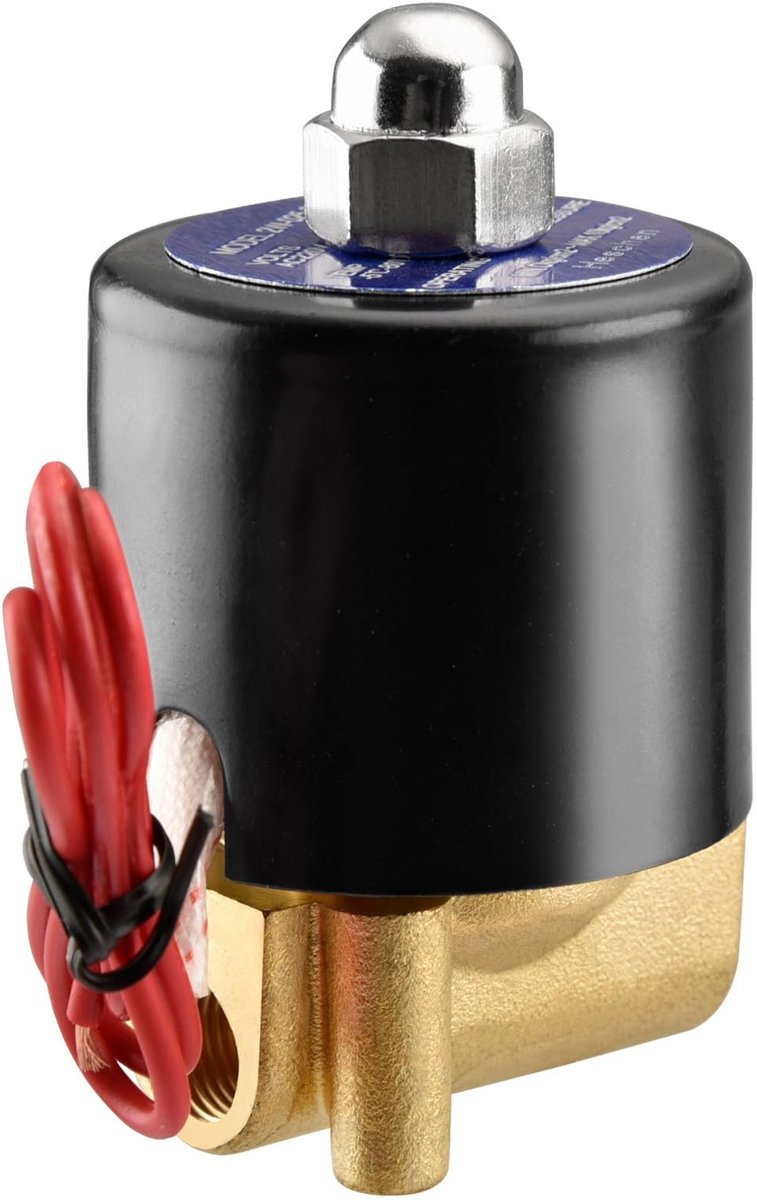 Golden crown - Solenoïde Klep - Elektrische Ventiel - 220V AC - Voor Water Toepassingen - Normaal Gesloten - Compact Model