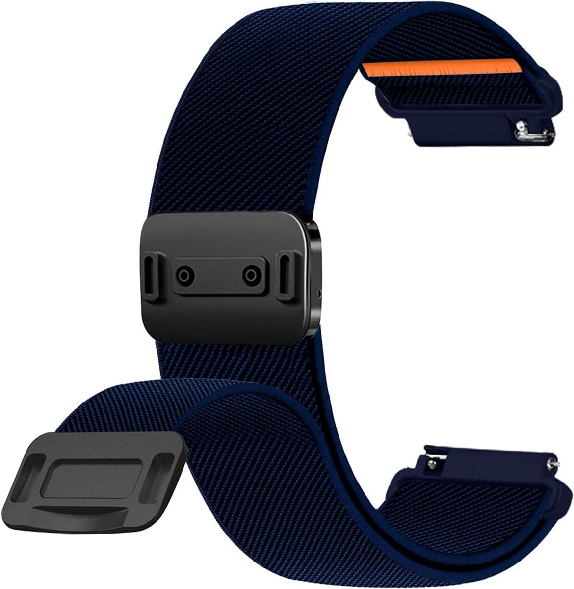 Nylon Band - Elastische Band - Sport Activiteiten - Magnetische Sluiting - 22 mm - Blauw