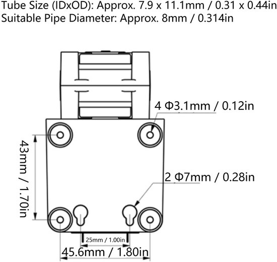 Store_9 - Peristaltische Pomp - Titratiepompen - Hoogstromend - Groen - DC12V - 700 ml per minuut - Geschikt voor laboratoria - Compact formaat van Merkloos — afbeelding 5