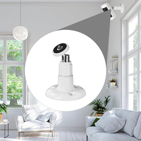 Camera Bevestiging 3 stuks - 360° graden verstelbaar - Wandmontage - stick-up-houder - ring - Verstelbare beveiligingswandbevestiging Muurplafondlamp Camerabeugels Binnen-/buitencamerabevestiging van HomeSecure — afbeelding 4