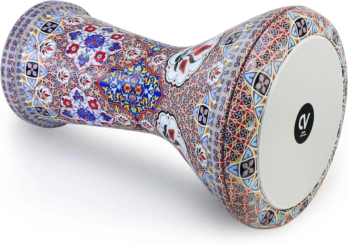 Darbuka Trommel - Handtrommel - Muziek Maken - Handwerk Afwerking - 35 Kilogram - Meerkleurig