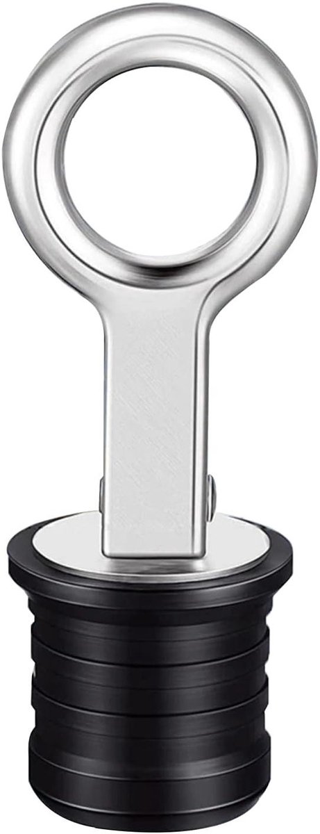 Boot afvoerschroef - Lensplug - Waterdicht afsluiten - Verstelbaar nokontwerp - 25 mm gat - Zilver