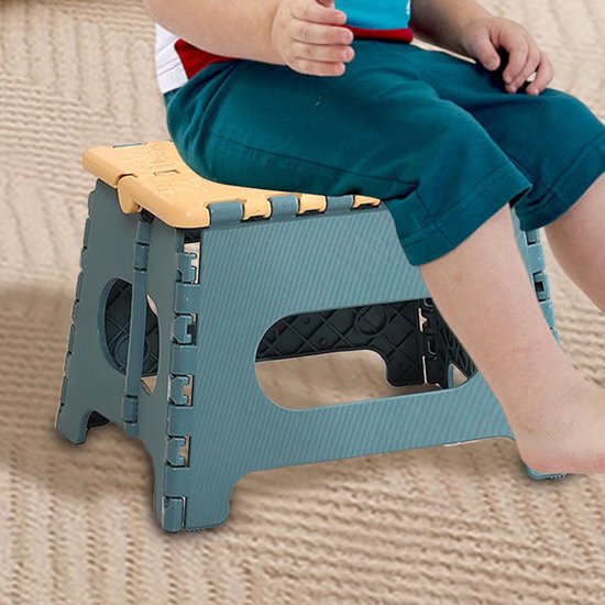Opvouwbare stoel - Douche kruk - Veilig douchen - Ruimtebesparend comfort - Compact en licht - Blauw — afbeelding 5