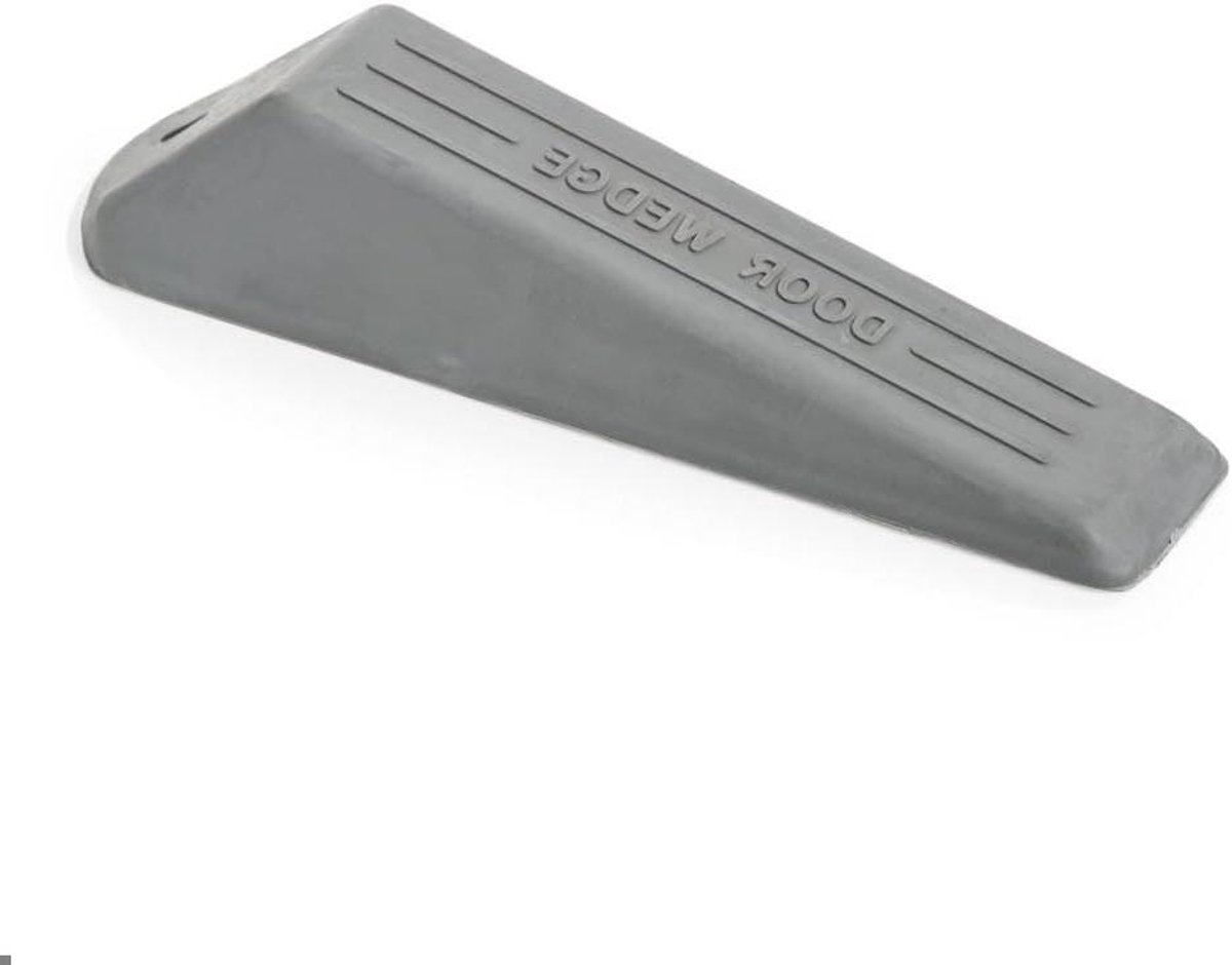 Deurwig Rubber - Deurstopper Antislip - Deur Open Houden - Antislip Rubber Grip - Tot 24 mm - Grijs