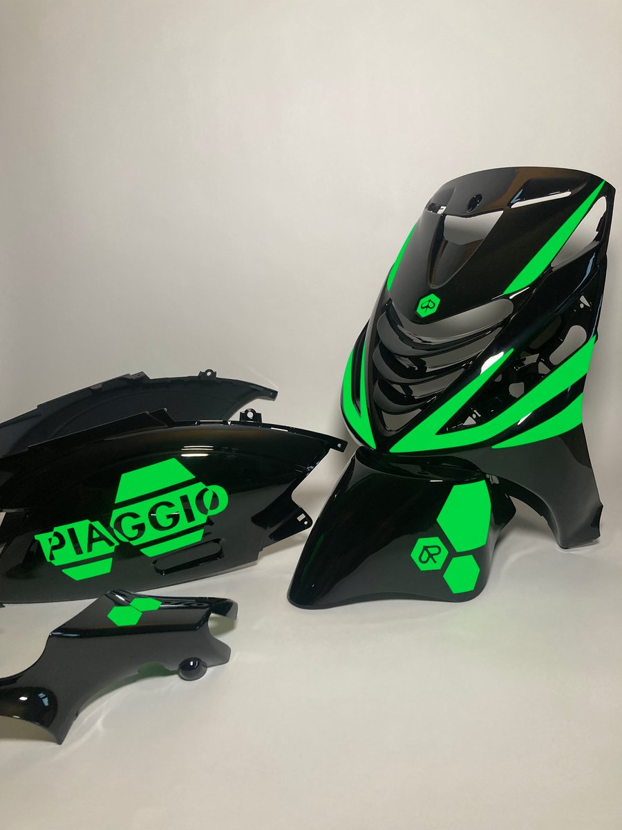 Piaggio Zip Stickerset - Hexa - Fluor Groen
