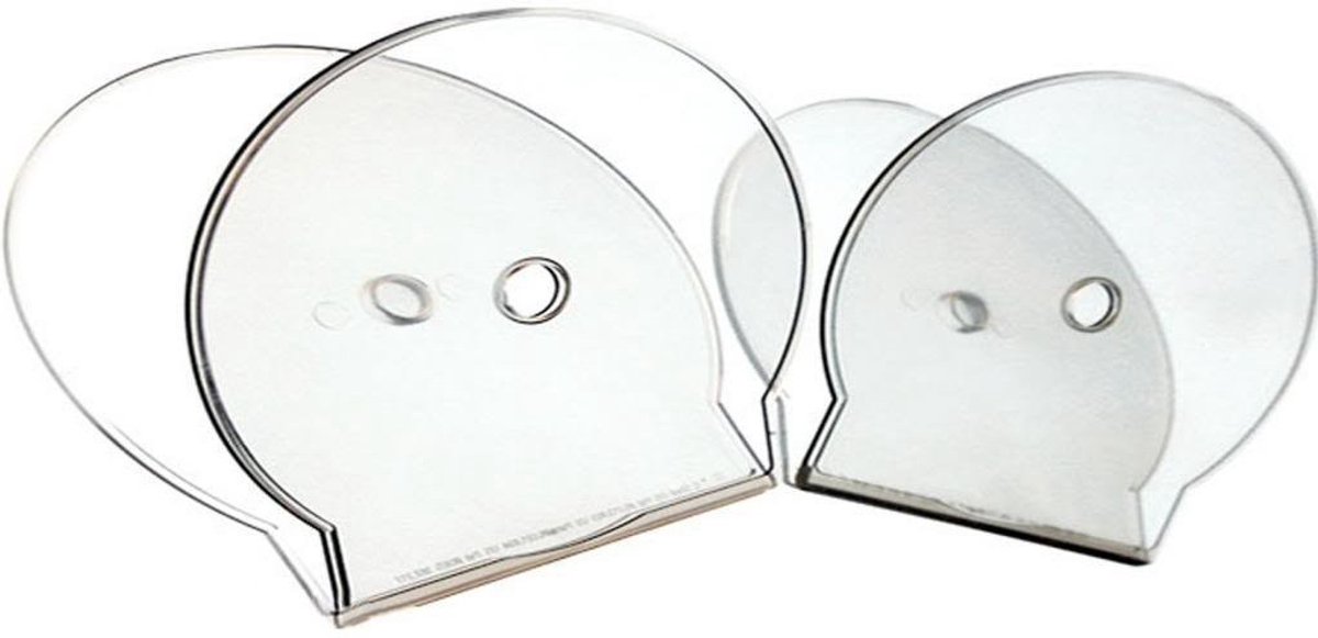 NTH products- CD Case - 25 x Dubbele CD/DVD Clamshell - Transparante Disc Case - Slank Ontwerp - Beschermende Plastic Case - Geschikt voor Opslag