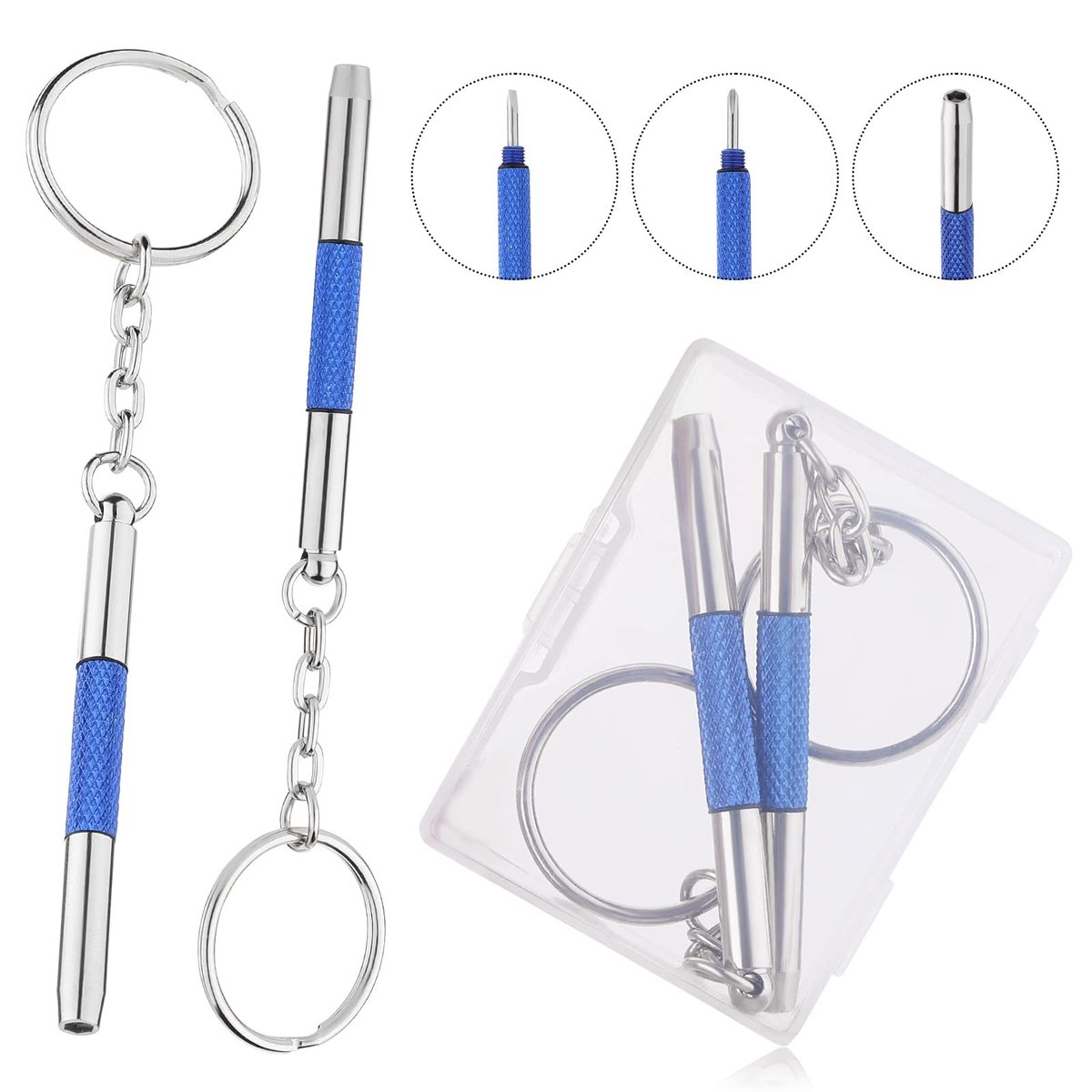 MTTproducts - Multifunctionele Schroevendraaier - Mini Precisie - Handig voor Reizen - Dubbel Hoofd - Voor Reparatie - Ideaal voor Brillen, Horloges en...