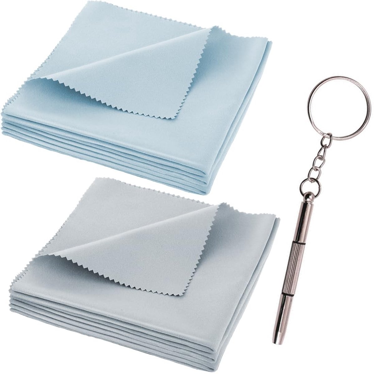MTTproducts - 6 Stuks Microvezel Reinigingsdoekjes voor Lens en Scherm