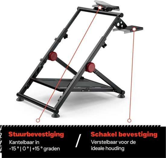 Racestuur Standaard - Wheel Stand - Verstelbaar - Simracing — afbeelding 3